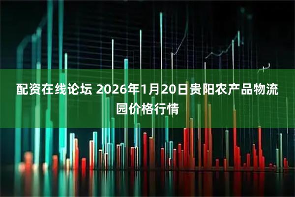 配资在线论坛 2026年1月20日贵阳农产品物流园价格行情